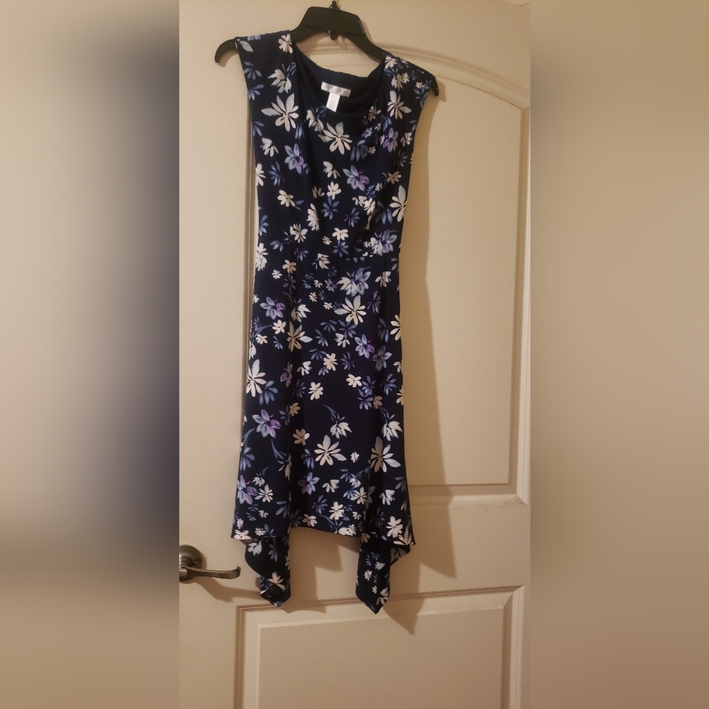 Blue hanky hem dress